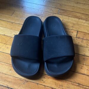 Lululemon Black Slide Sandals